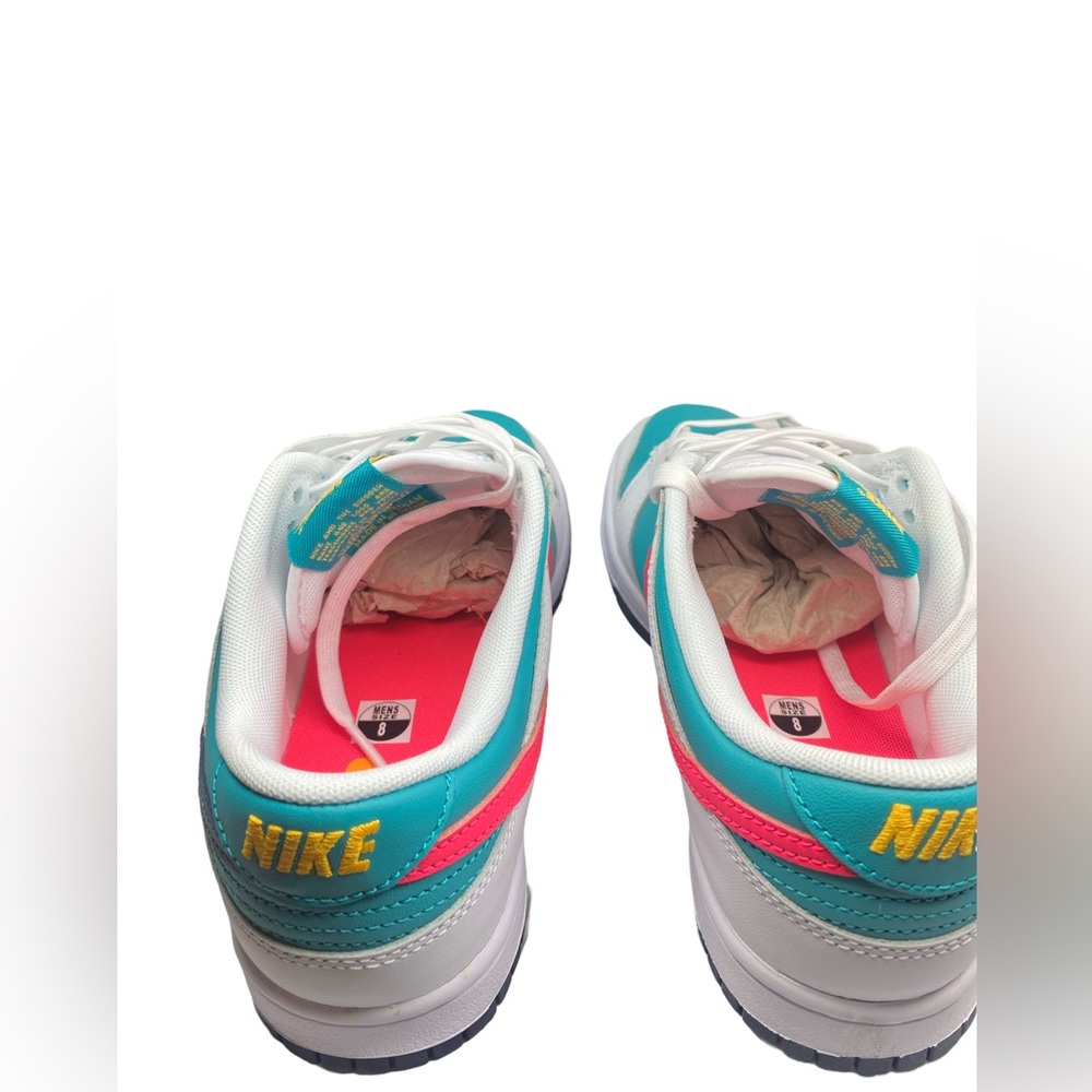 Nike White and Teal Sneakers - Picture 9 of 11